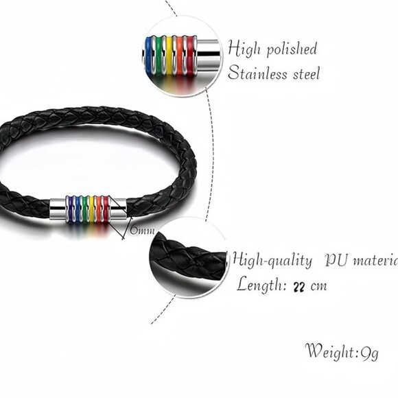 Rainbow man's bracelet - Picture 5 of 8